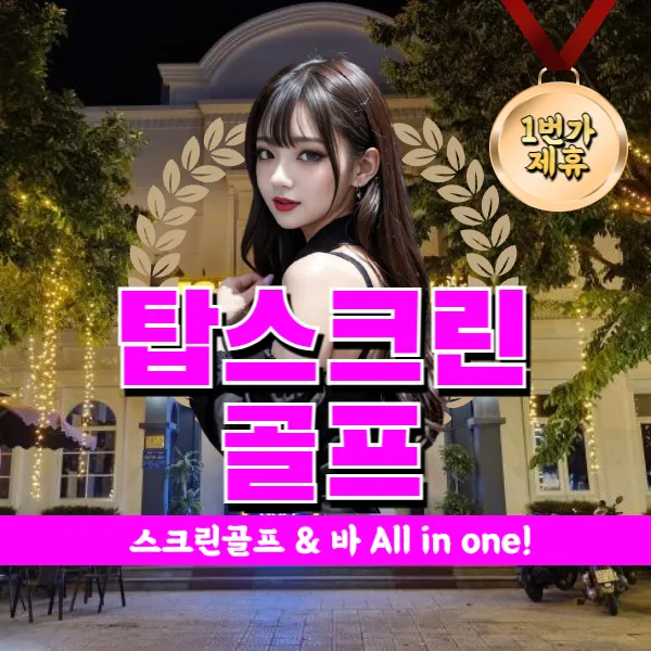 다낭 탑스크린골프 (Top screen golf bar) 스크린골프장 & 토킹바 추천